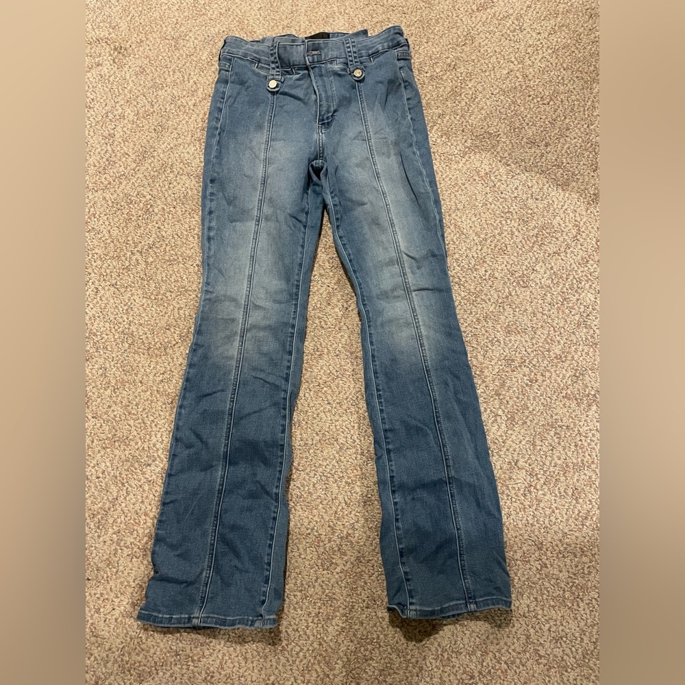 White House Black Market Denim Wide Leg Jeans